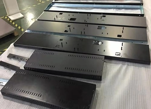 Custom Aluminum Sheet Metal Fabrication/Laser Cutting And Bending Service With Anode/Black Powder Coating Machine External Cover